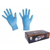 Перчатки нитриловые Light, р-р 9/L, синие, уп.100 шт, Jeta Safety
