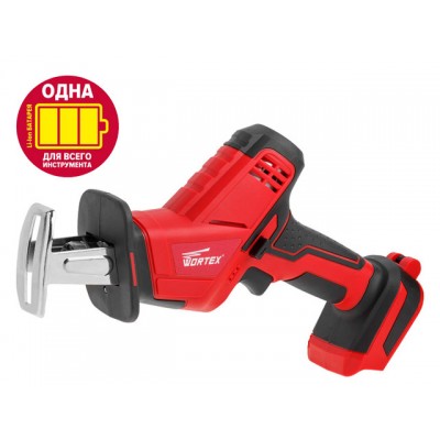 Аккум. сабельная пила WORTEX CSR 1018 E в кор. ALL1 XLT SOLO 18В, дер.100 мм (18 В, БЕЗ АКБ И ЗУ, дерево до 100 мм, металл до 6 мм, пластик до 40 мм)