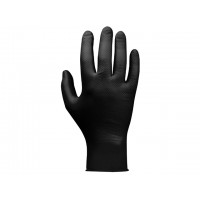 Перчатки нитриловые, р-р 11/XXL, черные, уп. 25 пар,  JetaSafety (Ультрапрочные нитриловые перчатки JetaSafety JSN50N11 размер XXL упаковка 25 пар.) (
