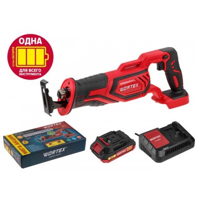 Аккум. сабельная пила WORTEX CSR 1118 E в кор. ALL1 XLT SET 18В, 1 акк., 2 Ач, дер. 115 мм (18 В, С АКБ (2.0 А/ч) И З/У, дерево до 115 мм, металл до 1
