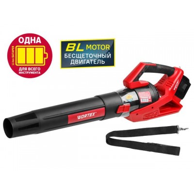 Аккум. воздуходувка WORTEX BB 2536 D ALL1 XLT SOLO БЕСЩЁТ.ДВИГ., 18В+18В, макс.объём.780 м куб/ч, ма (БЕЗ АКБ И ЗУ)