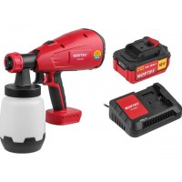 Аккум. краскораспылитель WORTEX CPS 1810 в кор. ALL1 XLT SET 18В, 1 акк., 4 Ач, 700 мл/мин, 1 л б (18 В, 1 акк., 4 Ач, ЗУ, 700 мл/мин, 1 л бак, 2.6 мм