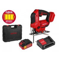 Аккум. лобзик WORTEX CJS 8030 в чем. ALL1 XLT SET 18 В, 500-3000 об/мин, 85 мм, 1х4 А*ч