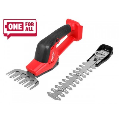 Аккум. ножницы садовые WORTEX SG 1820 в кор. + насадка-кусторез ALL1 XLT SOLO (Длина ножа (кусторез) 150 мм, длина ножа (для травы) 130 мм)