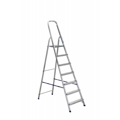 Лестница-стремянка Алюмет АМ707 (40*20, 7-и ступ., алюминий, матовая)