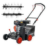 Аэратор-скарификатор Skiper AS400 (шир 40 см, 8 лс, 8 уров.обработки, ручн.привод, травосб.45 см)