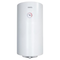 Водонагреватель накопит. Oasis SV-100 (сухой ТЭН, 100л, 1,6кВт, КПД 90%, верт., эмаль, УЗО, 20мм)
