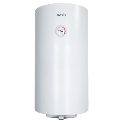 Водонагреватель накопит. Oasis SV-100 (сухой ТЭН, 100л, 1,6кВт, КПД 90%, верт., эмаль, УЗО, 20мм)