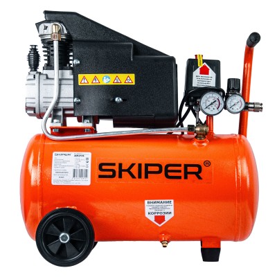 Воздушный компрессор SKIPER AR25S (до 180 л/мин, 8 атм, 25 л, 230 В, 1.50 кВт)