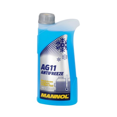 Жидкость охлаждающая низкозамерзающая Mannol Antifreeze AG11-40 1,08 кг (1 л) синий