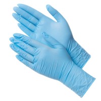Перчатки нитриловые голубые DELTAGRIP Ultra 38 (100 шт.) размер S (7)